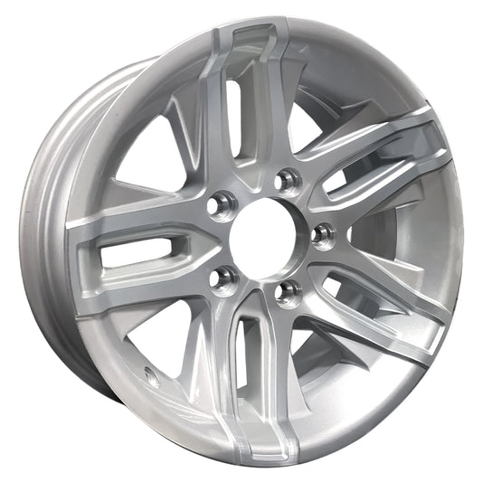 Aluminum Trailer Wheel 13X5 13 X 5 5 Lug 4.5 Center Altitude Silver Rim